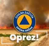 Upozorenje na opasnost od izbijanja požara na otvorenom prostoru 